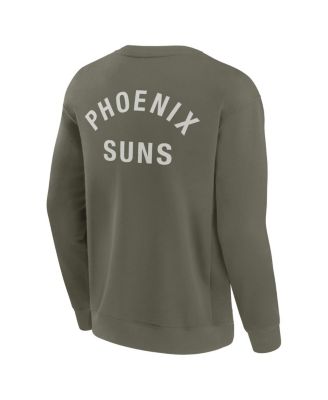 Men’s and Women Olive Phoenix Suns Super Soft Pullover Crew Sweatshirt