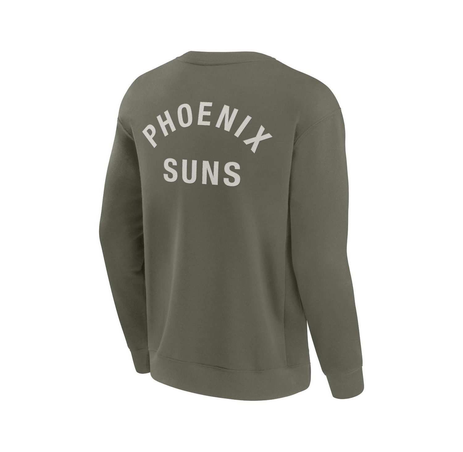 Men’s and Women Olive Phoenix Suns Super Soft Pullover Crew Sweatshirt