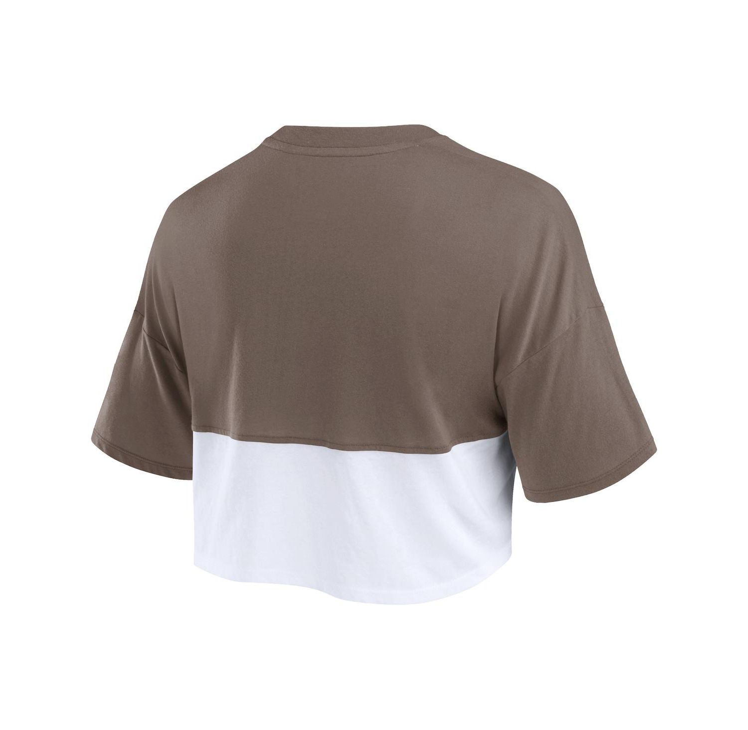 Women's / San Diego Padres Color Split Boxy Cropped T-Shirt