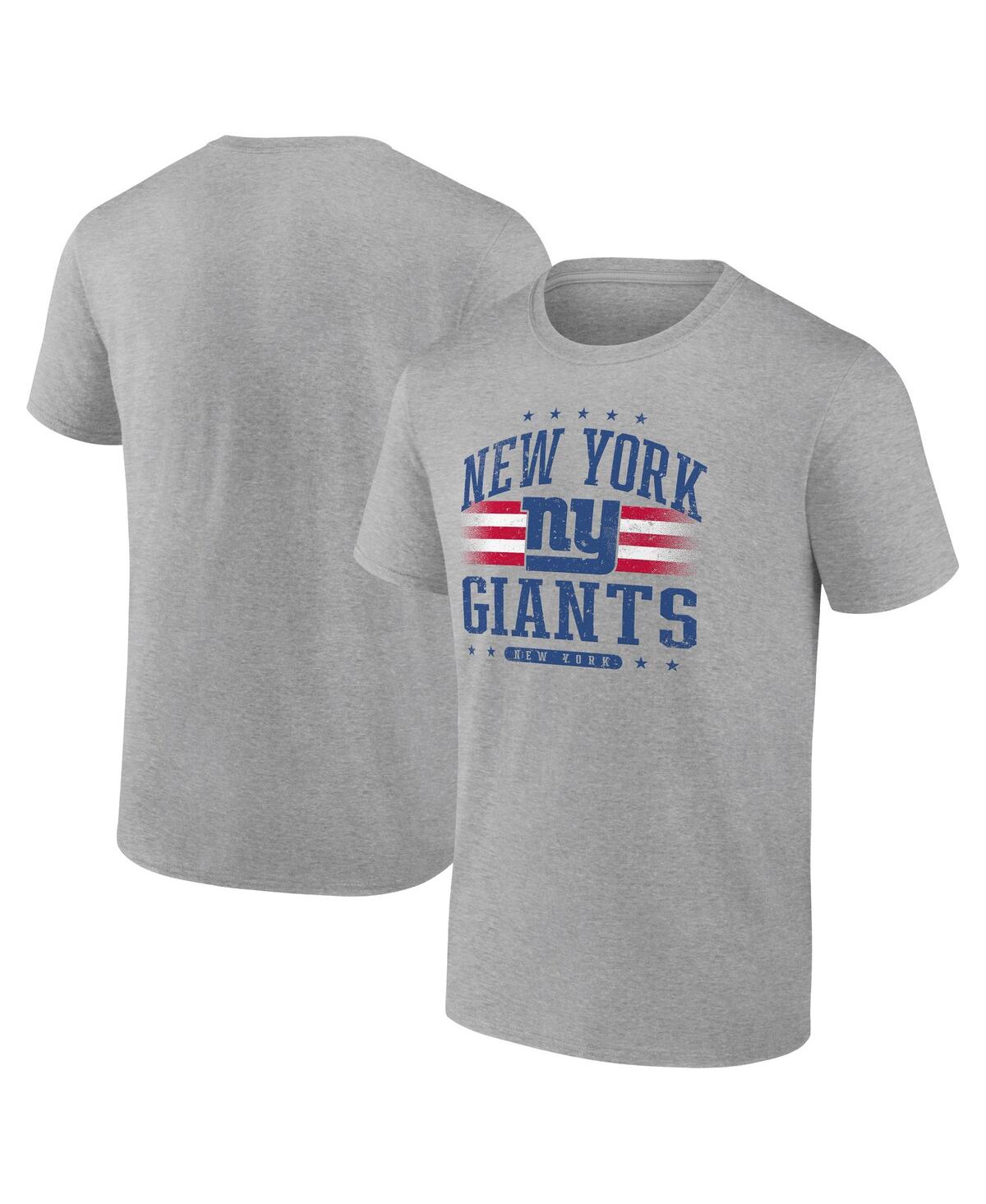 Fanatics Men's Gray New York Giants Americana T-shirt In Multi