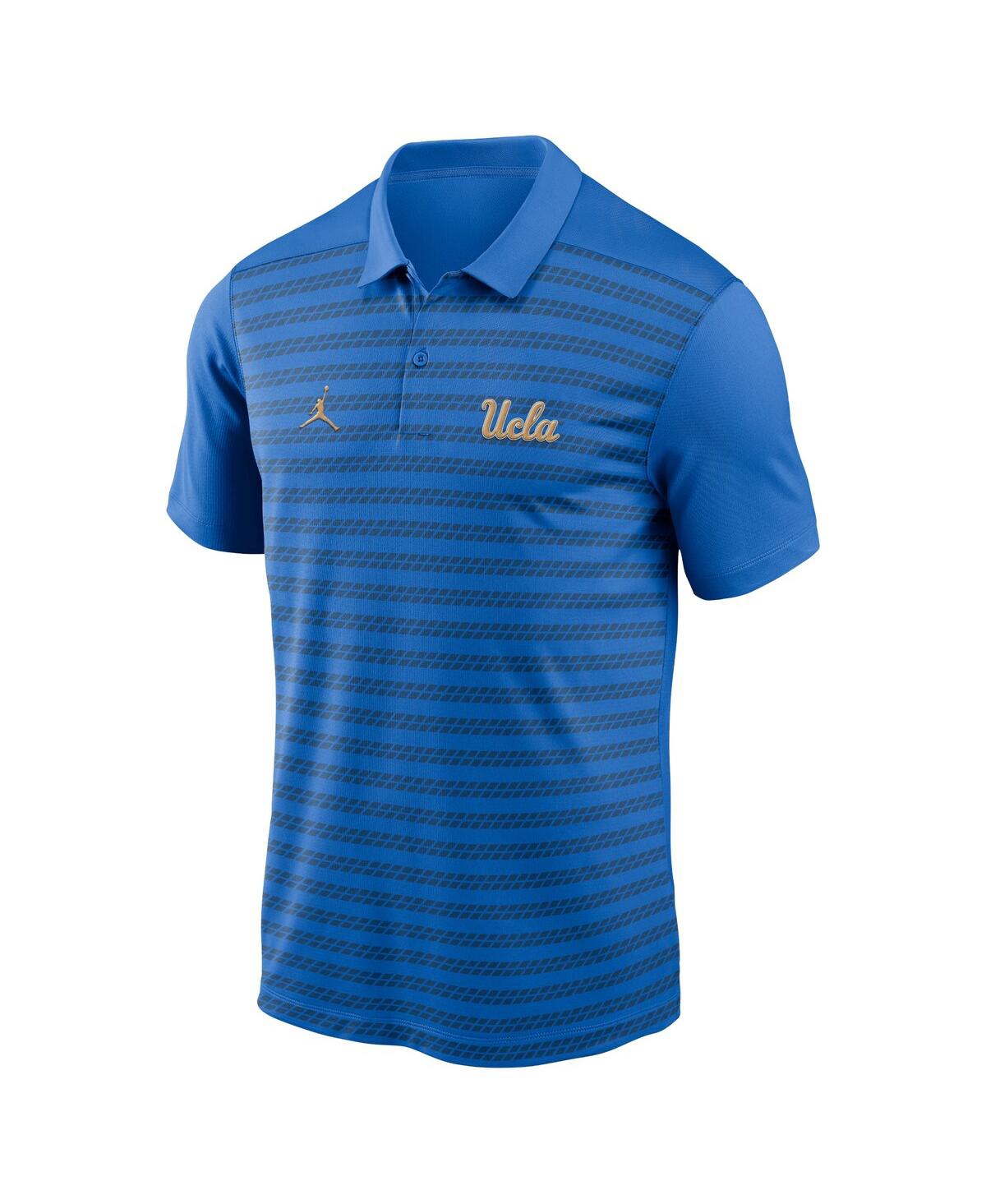 JORDAN MEN'S BLUE UCLA BRUINS 2024 EARLY SEASON COACHES SIDELINE PERFORMANCE POLO 