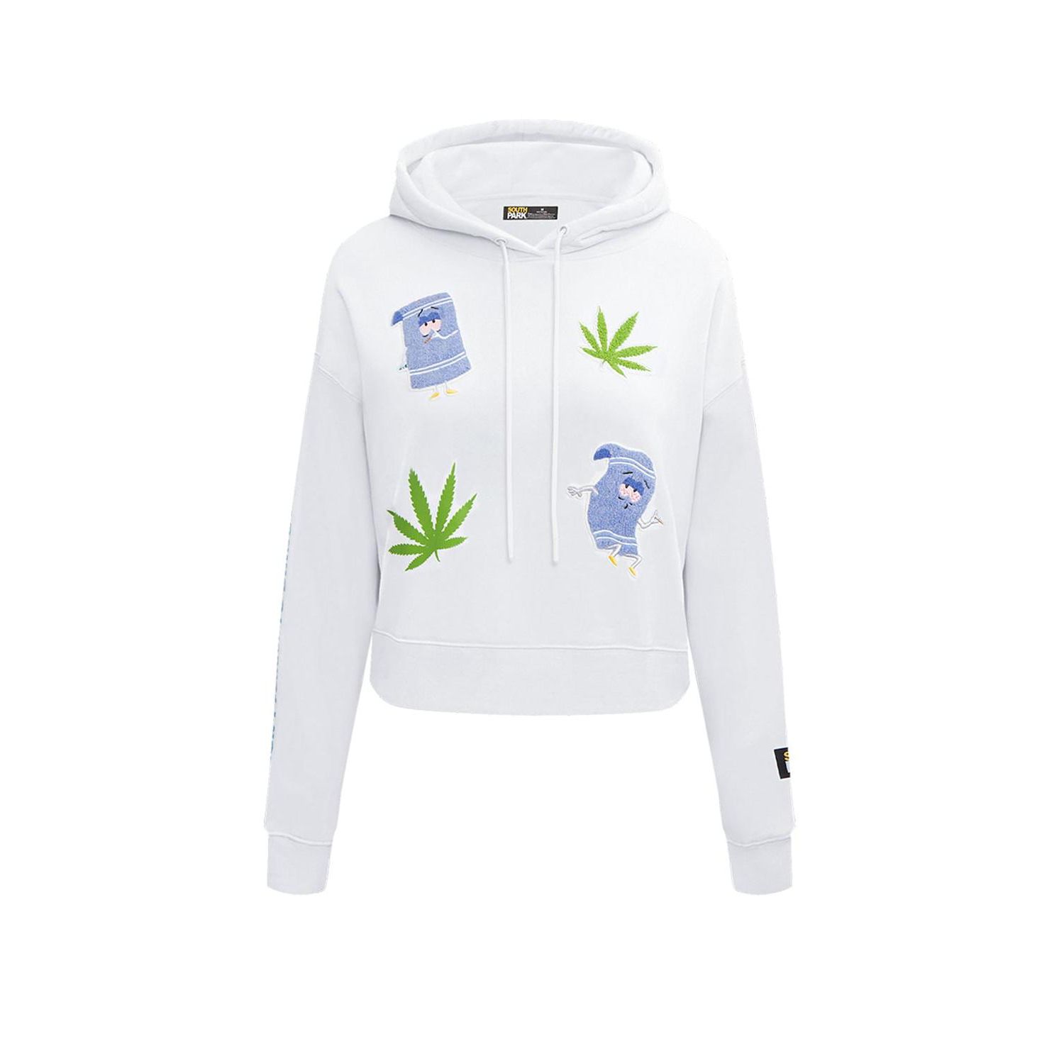 Women's South Park Towlie Don't Forget to Bring a Towel Cropped Pullover Hoodie