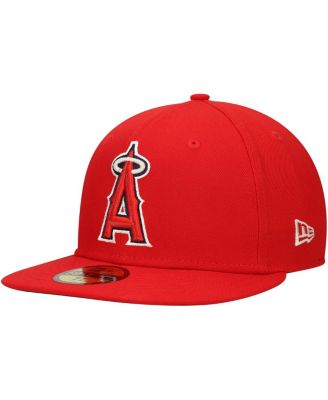 Men's Red Los Angeles Angels Jackie Robinson Day Side Patch 59FIFTY Fitted Hat