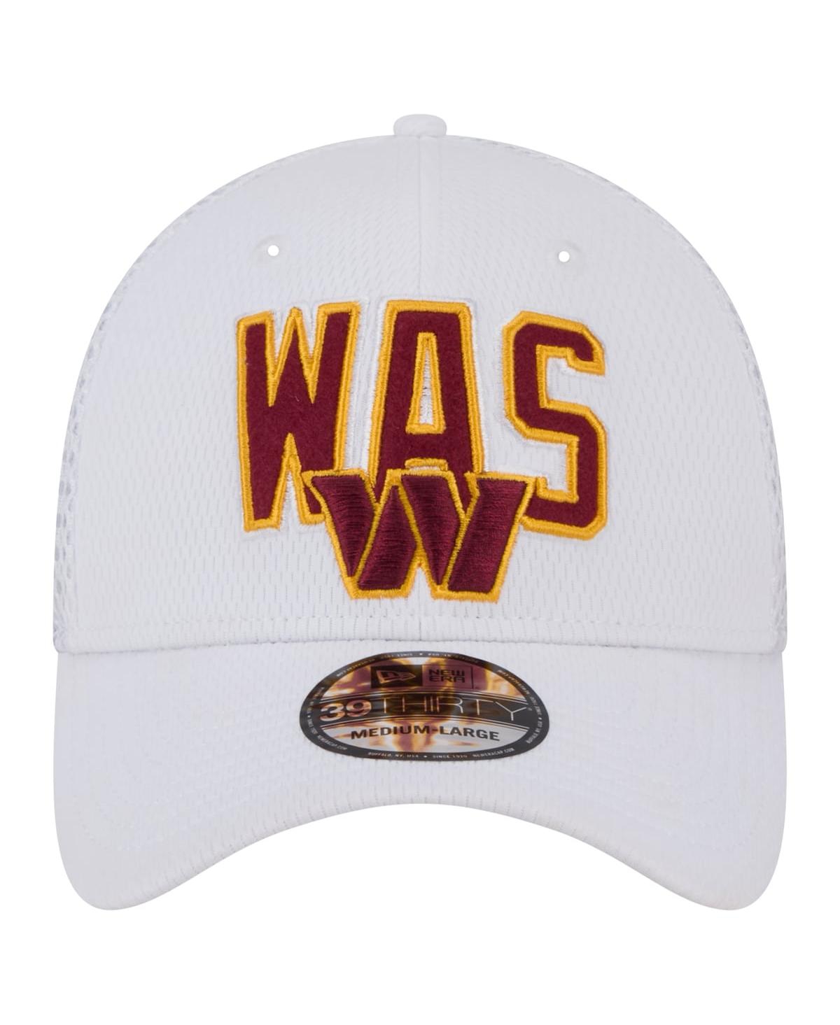 New Era Men'sWashington Commanders Breakers 39THIRTY Flex Hat - White