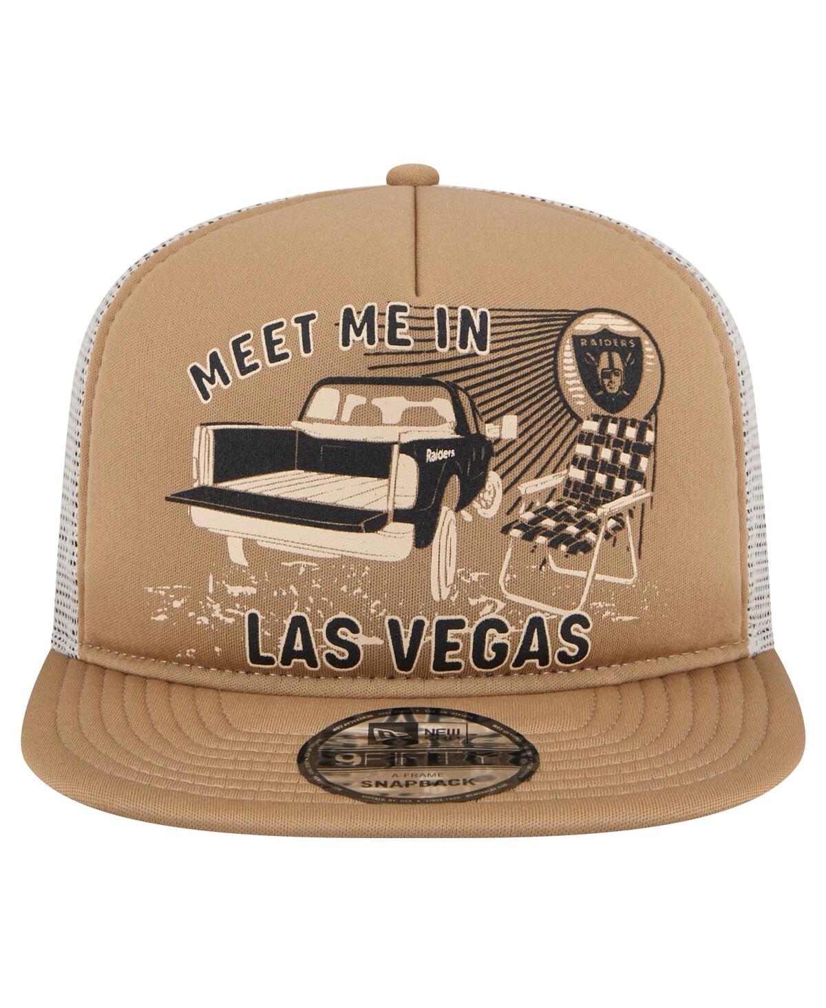 New Era Men'sLas Vegas Raiders Meet Me 9FIFTY Snapback Hat - Tan