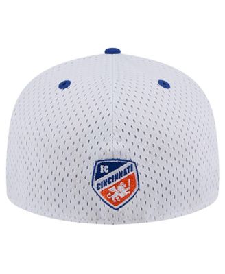 Men's Gray FC Cincinnati Throwback Mesh 59FIFTY Fitted Hat