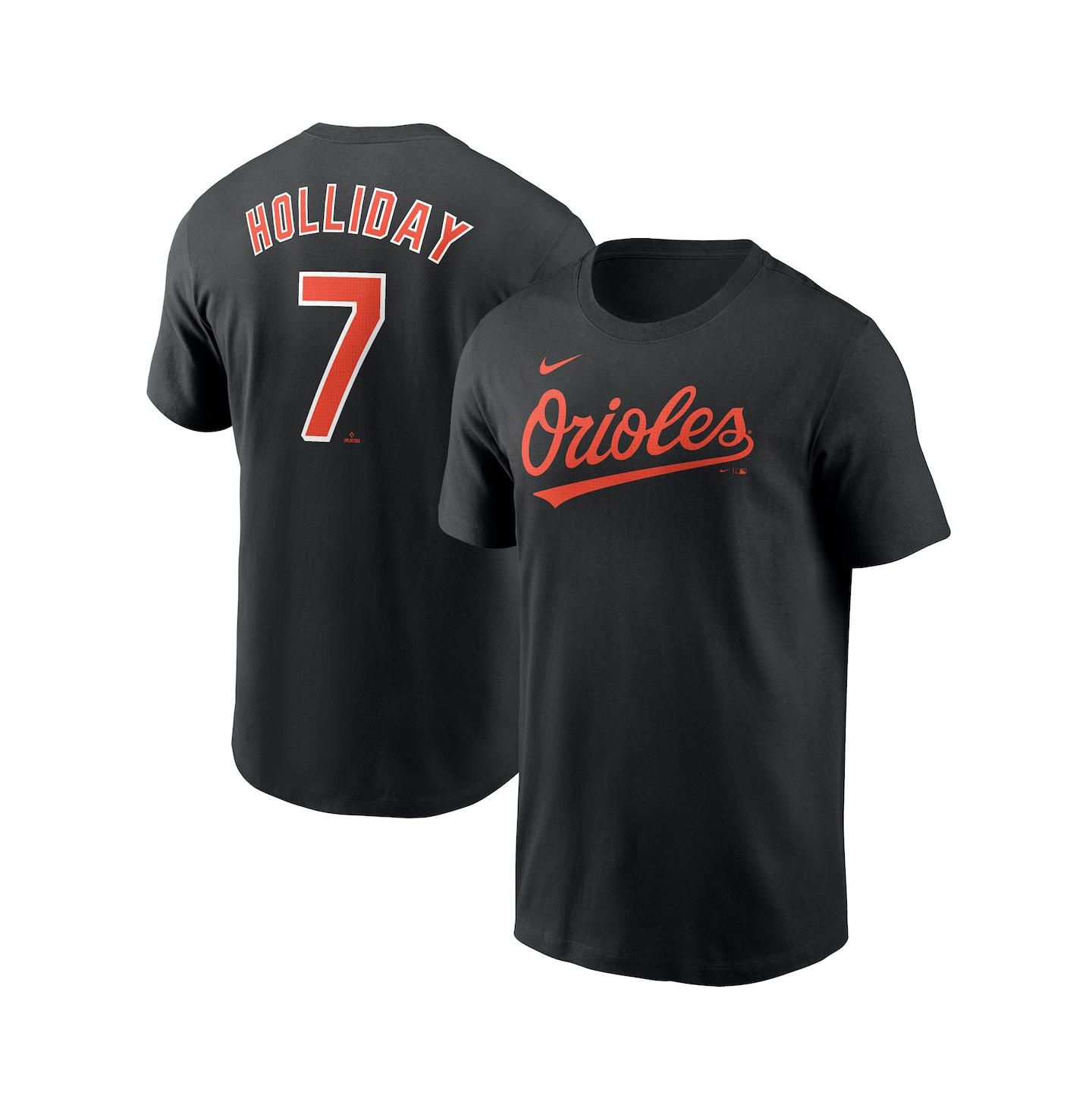Мужская футболка Nike Jackson Holliday Black Baltimore Orioles Fuse Name & Number — фото 1