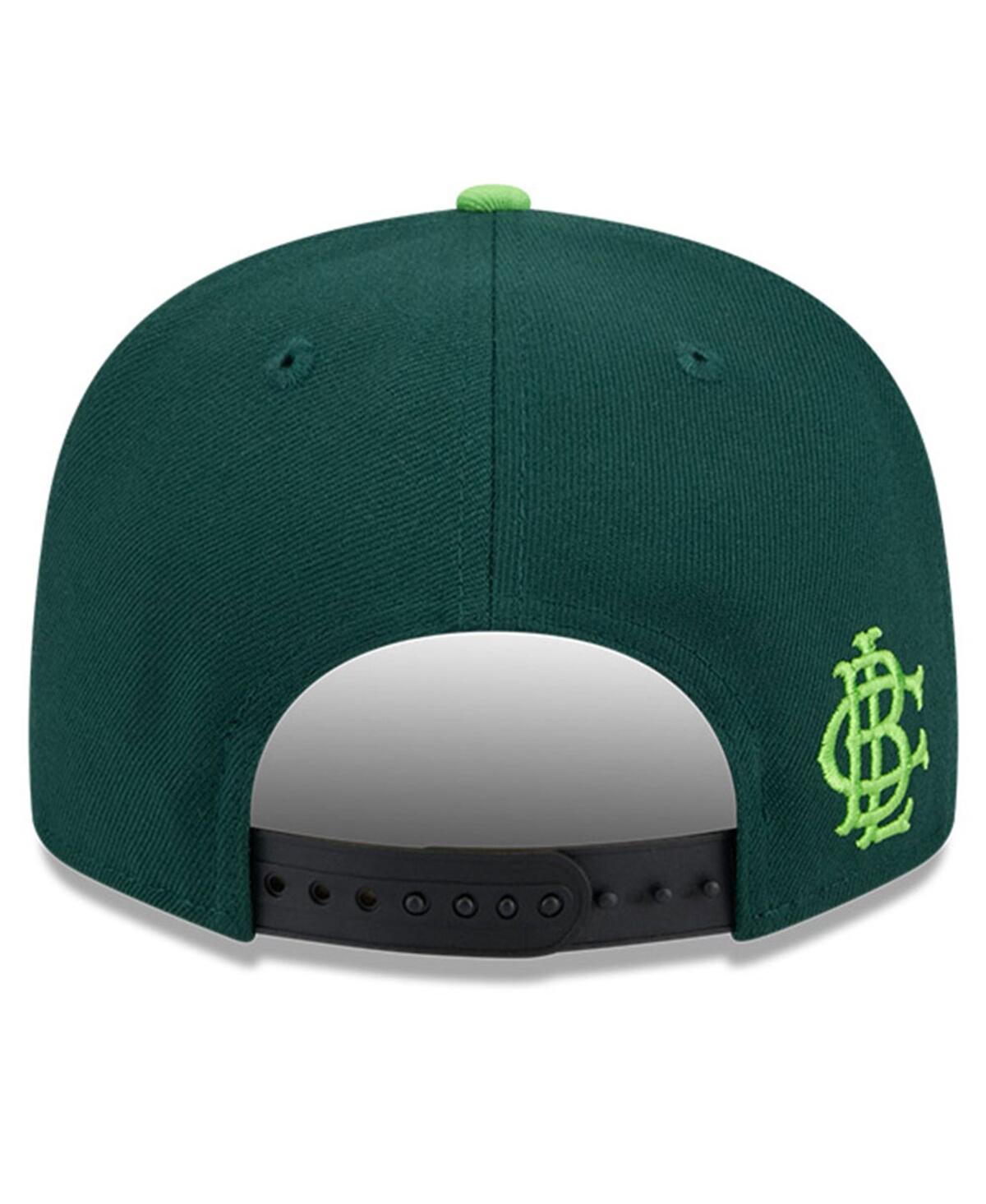 New Era Men's Green/black Chicago Cubs Sour Apple Big League Chew Flavor Pack 9fifty Snapback Hat In Green,black