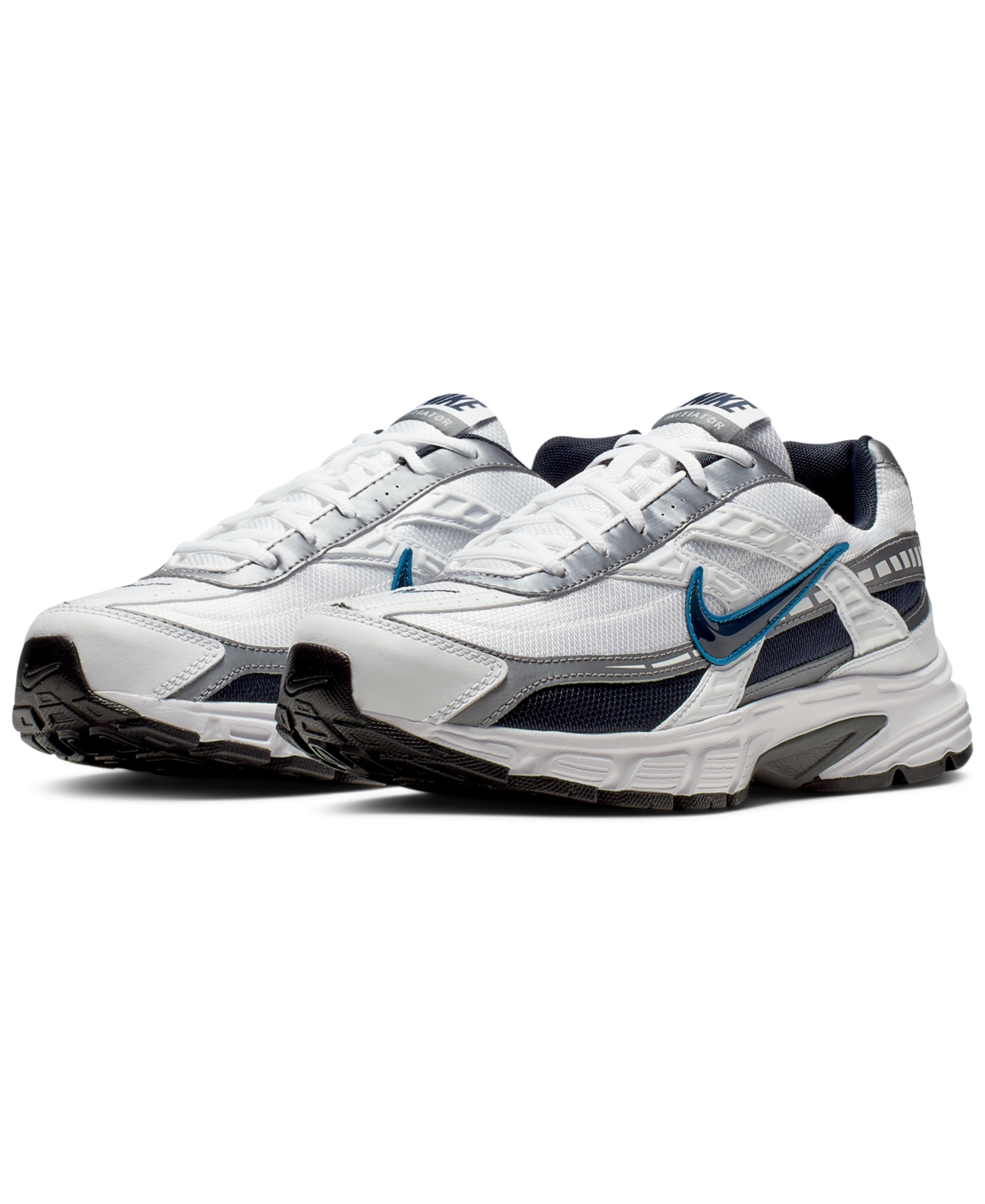 Men's Initiator Running Sneakers from Finish Line - White/Silver