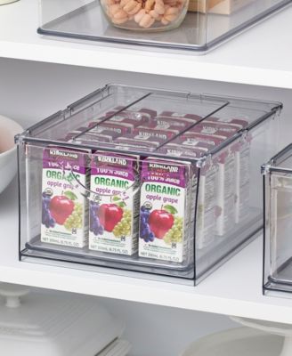 Stackable Storage Drawer for Pantry, Clear, Made in USA