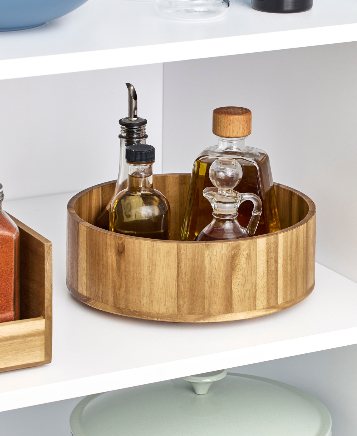 iDesign Acacia Wood Round Lazy Susan - BBB