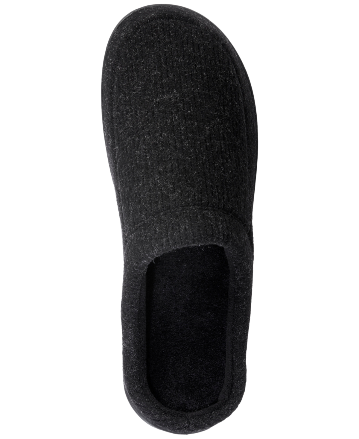 Isotoner Men's Heathered Cord Knit Jermaine Clog Slipper with Micro Terry Lining