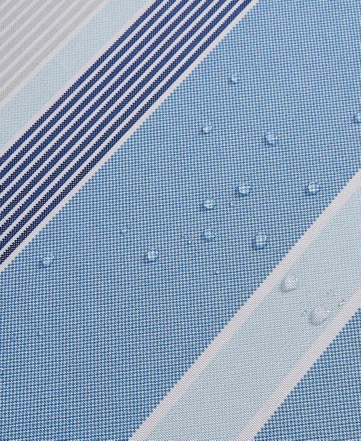 Avanti Breakers Stripe Water-resistant Indoor And Outdoor Tablecloth, 70" Round In Blue