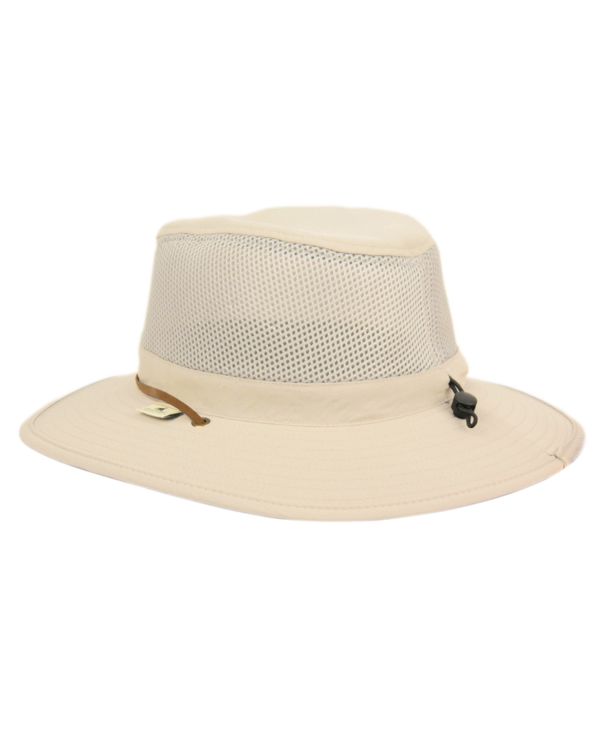 Angela & William Outdoor Safari Mesh Sun Hat With Chin Cord In Khaki