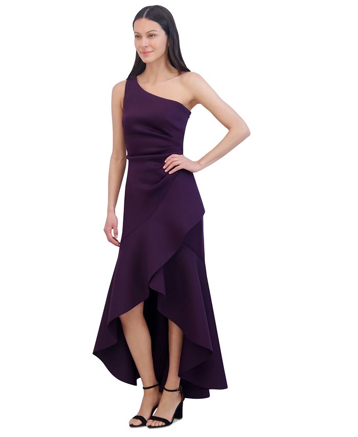 One-Shoulder Sleeveless High-Low Dress