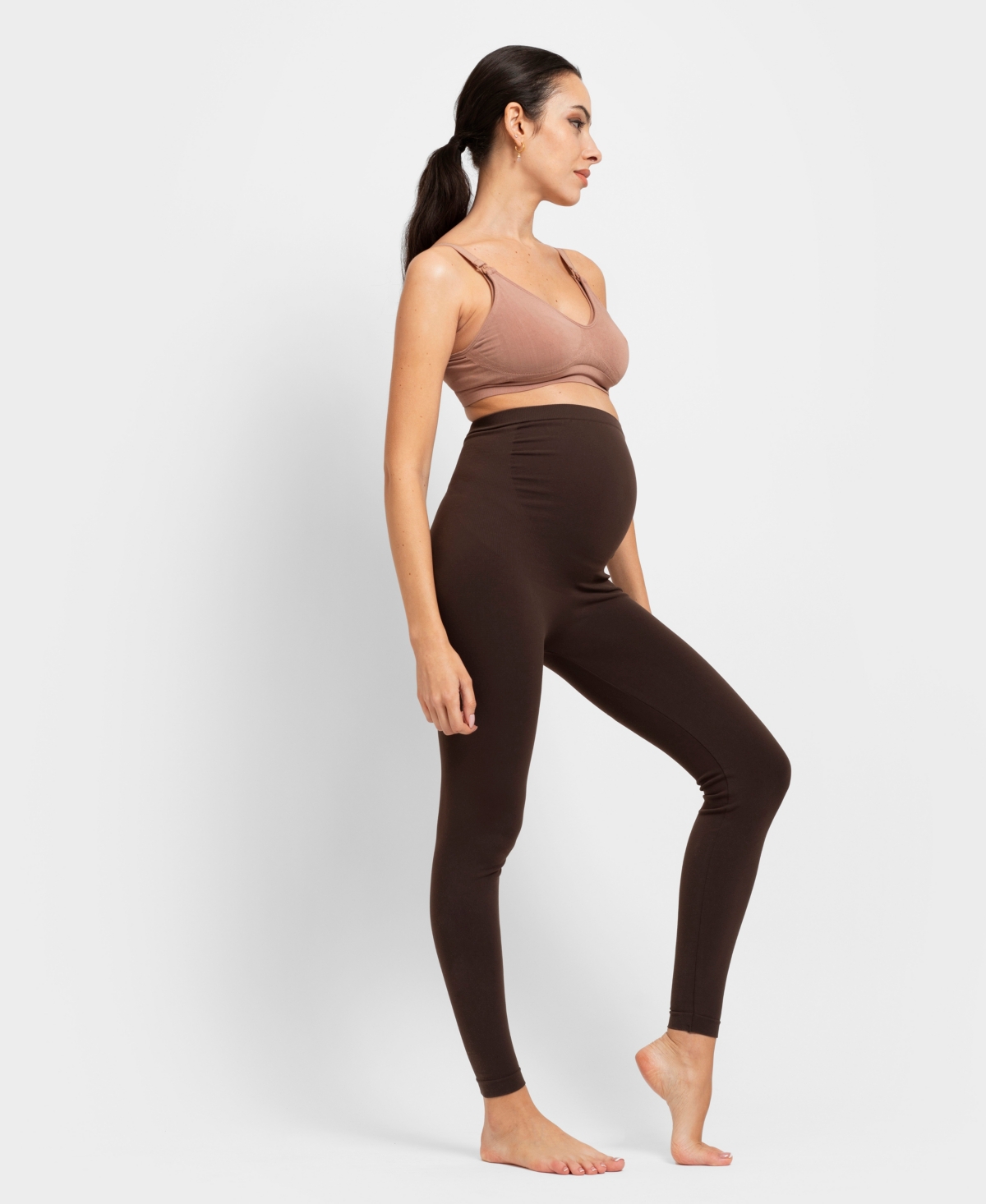 Shop Seraphine Women's Over Bump Legging In Mocha