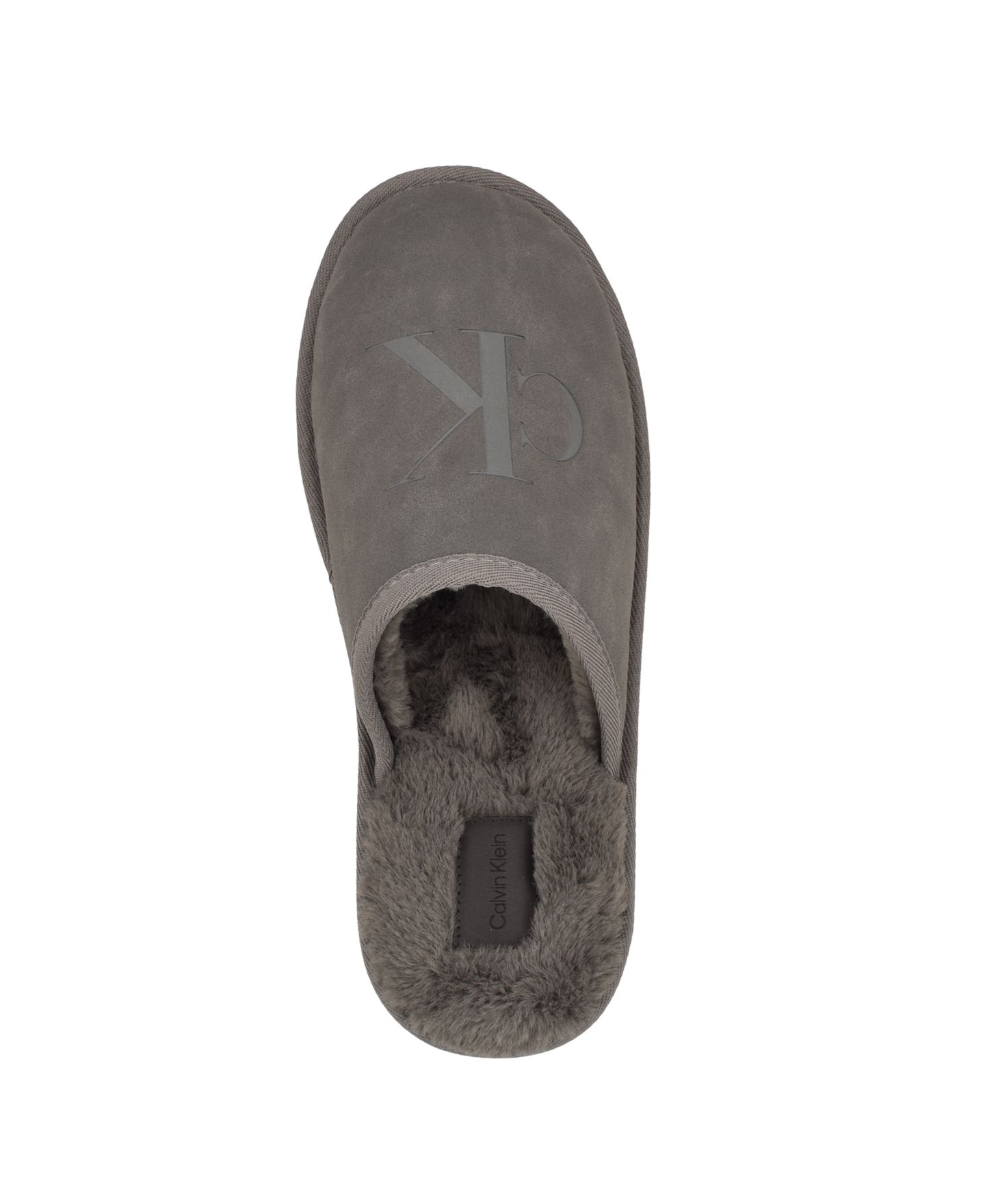 Мужские тапочки Calvin Klein Xavery Slip-On Casual Slippers, цвет: Тёмный серый — фото 4