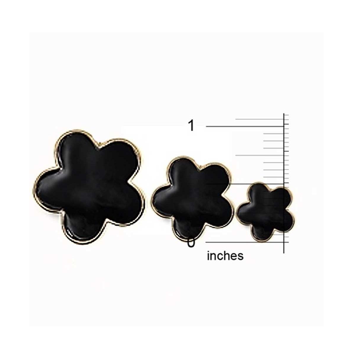 Bling Jewelry Fashion Off White Black Pink Enamel Flower Long Silver Tone Gold Plated Rose Gold Plated Station Chain Wrap Layer Clover Nec