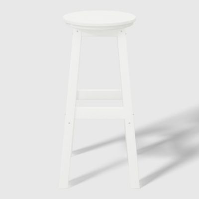 29" HDPE Outdoor Patio Round Bar Stool Set of 3