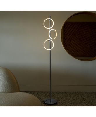 Saturn 66" LED Tree Floor Lamp with 3 Removeable Light Rings