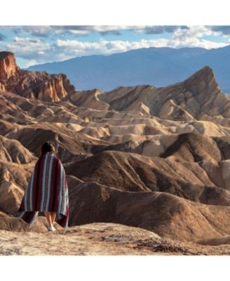Authentic Large Handwoven Mexican Blanket - Durable Serape