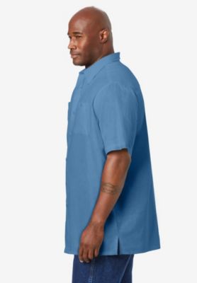 Big & Tall Short-Sleeve Linen Shirt