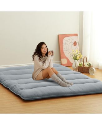 Futon Mattress Floor Mattress Pad Portable Dorm Sleeping Pad, Full Size