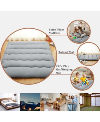 Futon Mattress Floor Mattress Pad Portable Dorm Sleeping Pad, Full Size