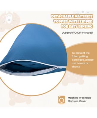 Camping Futon Mattress with Washable Cover and Carry Bag for Easy Storage