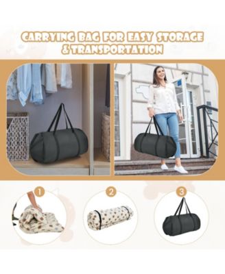 Foldable Futon Mattress with Washable Cover and Carry Bag for Camping