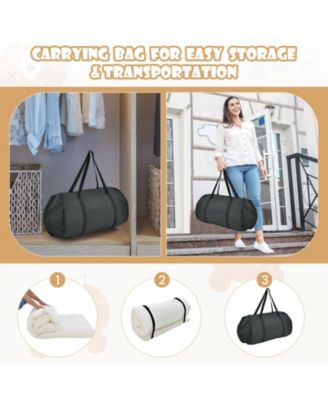 Futon Mattress Floor Sleeping Pad with Washable Cover