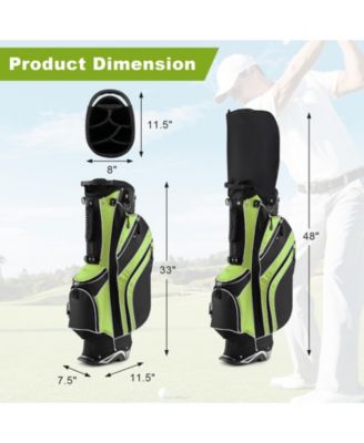 Golf Stand Bag Lightweight and Portable Golf Cart Bag with Shoulder Strap