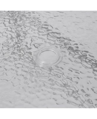 Tala Patio Table With Tempered Glass Top With Umbrella Hole And Steel Frame