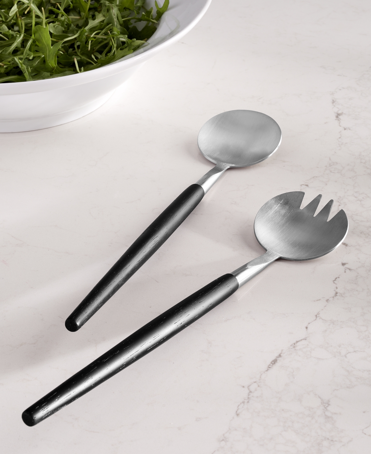 The Cellar 2-pc. Wood & Metal Salad Server Set, Exclusively At Macy's In No Color