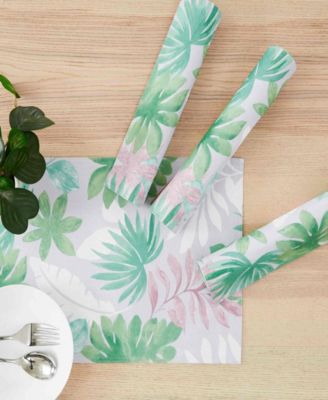 Cover Palm Water-Resistant Indoor and Outdoor Placemats, Set of 4, 13" x 19"