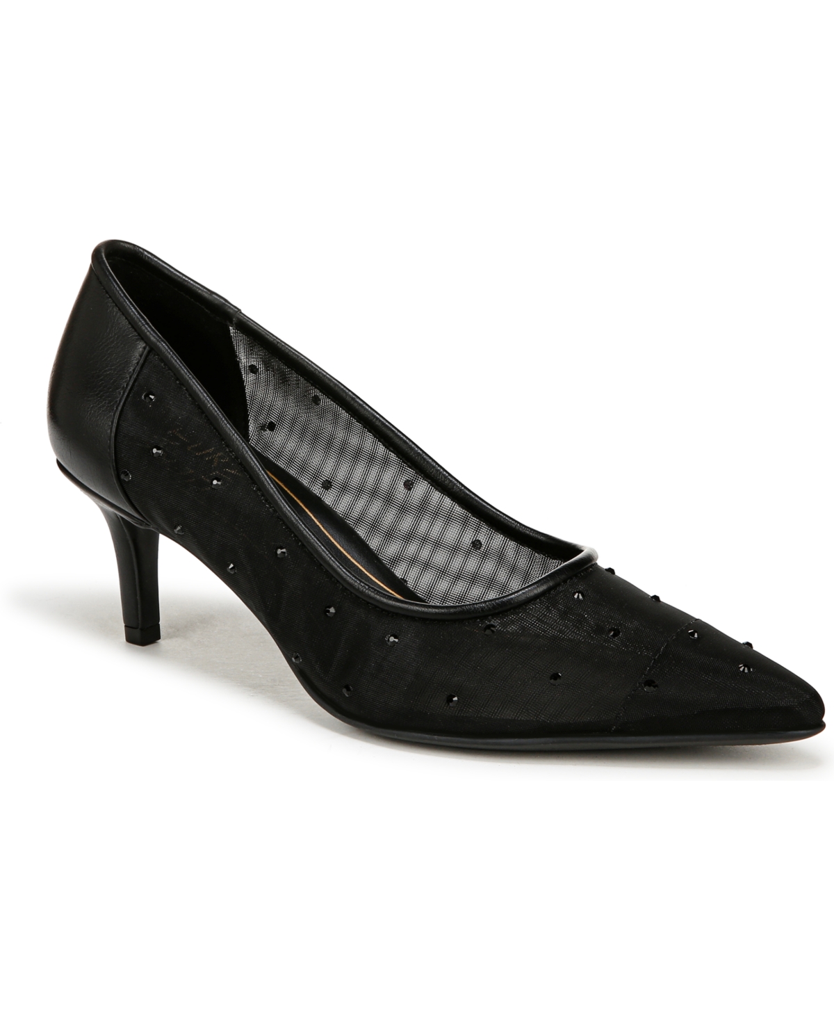 Naturalizer Women's Everly 4 Dress Pumps - Black Faux Leather - Polyurethane /Mesh