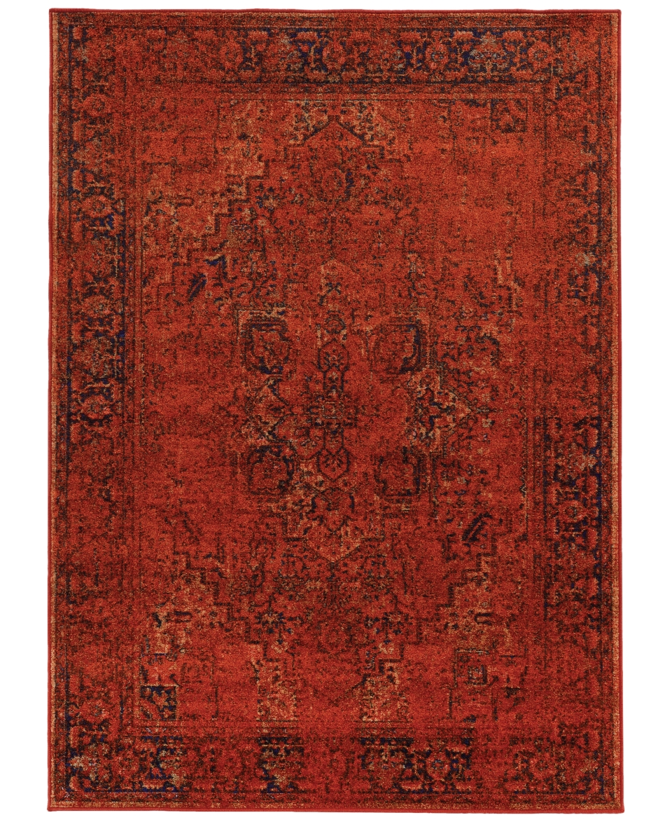 Kenneth Mink Spectrum Mod Heriz Rust 710 x 1010 Area Rug   Rugs