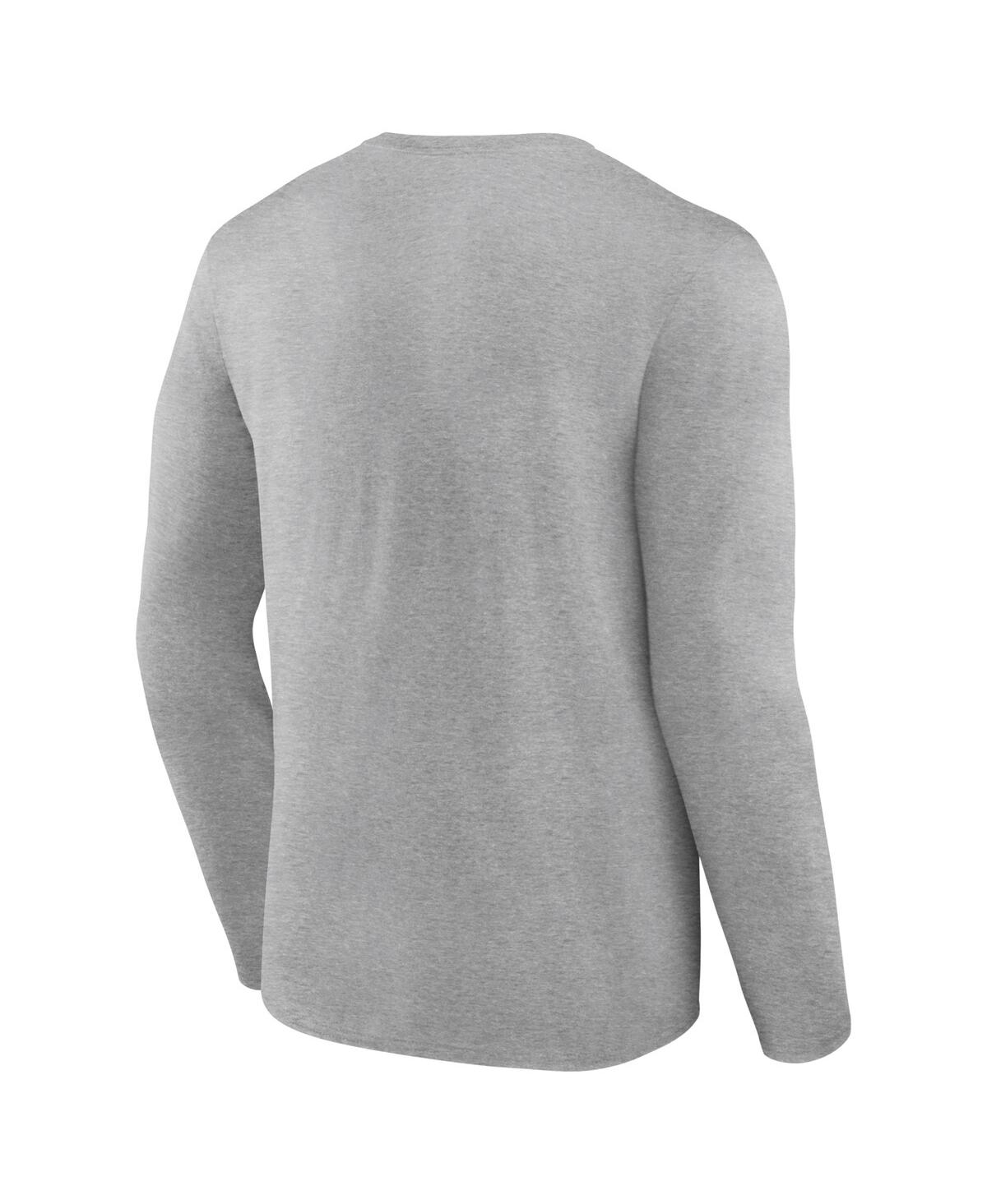Fanatics Men's Steel Edmonton Oilers 2024 Western Conference Champions Locker Room Long Sleeve T-shirt In Steel
