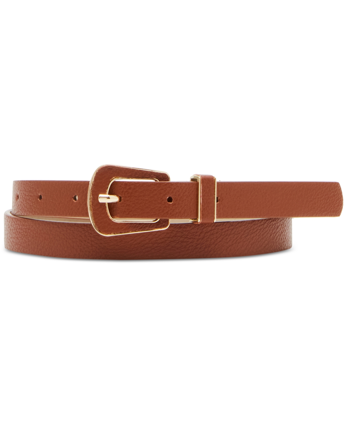 Steve Madden Women's 3-Pc. Faux-Leather Belt Set -Black/Rust