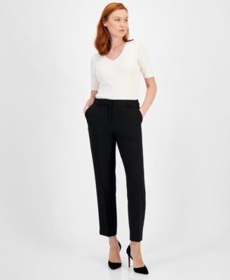 Women's Grace Mid Rise Straight-Leg Ankle Pants