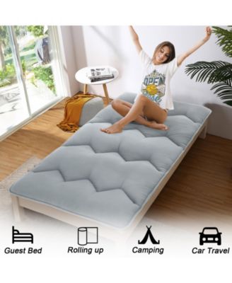 Futon Mattress Floor Mattress Pad Portable Dorm Sleeping Pad, Twin Size