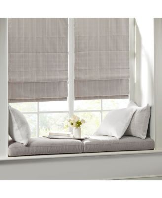 Basketweave Room Darkening Cordless Roman Shade, Single Panel for Bedroom, Thermal Insulated Window Blind Treatment for Living Room, Width 33 length 64 inches, Taupe Window Panel