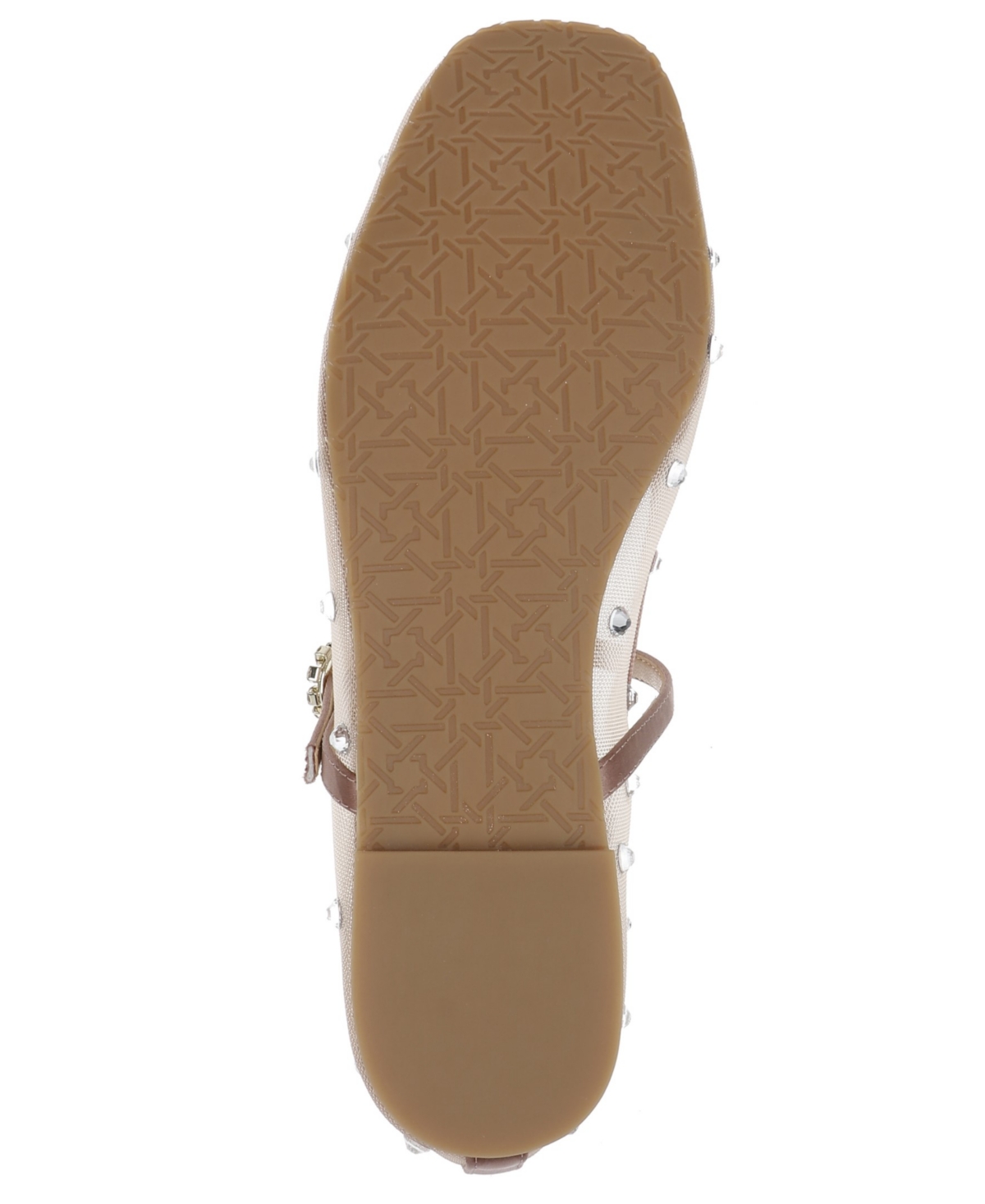 Jewel Badgley Mischka Kaya Ballerina Evening Flat In Silver Metallic Fabric