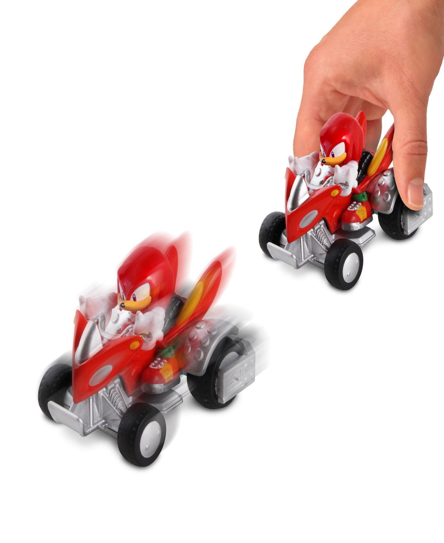 Детская игрушка Sonic 1:64 Scale Sega All-Stars Racing Knuckles Land Breaker Freewheel Die-Cast Car — фото 3