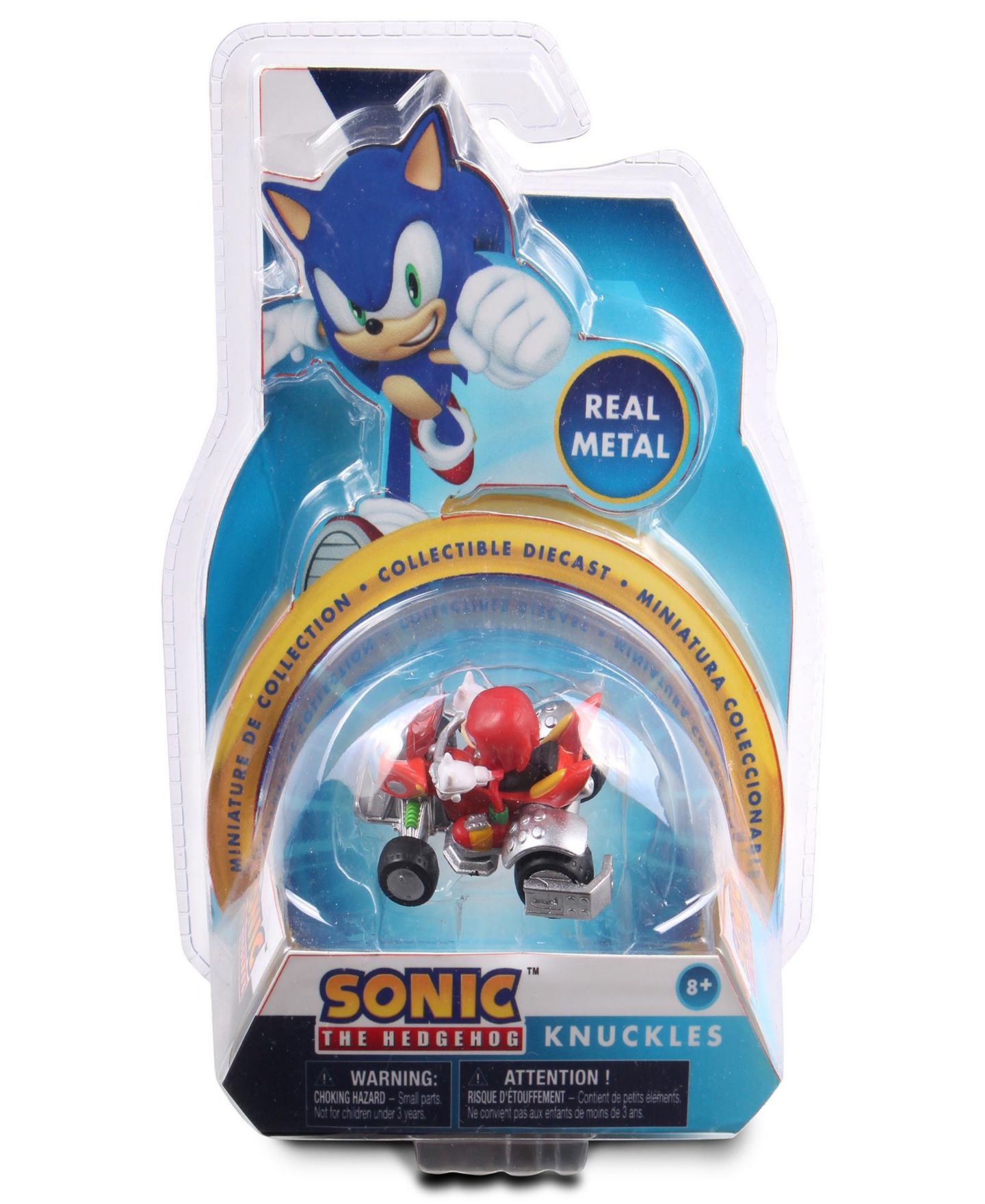 Детская игрушка Sonic 1:64 Scale Sega All-Stars Racing Knuckles Land Breaker Freewheel Die-Cast Car — фото 2
