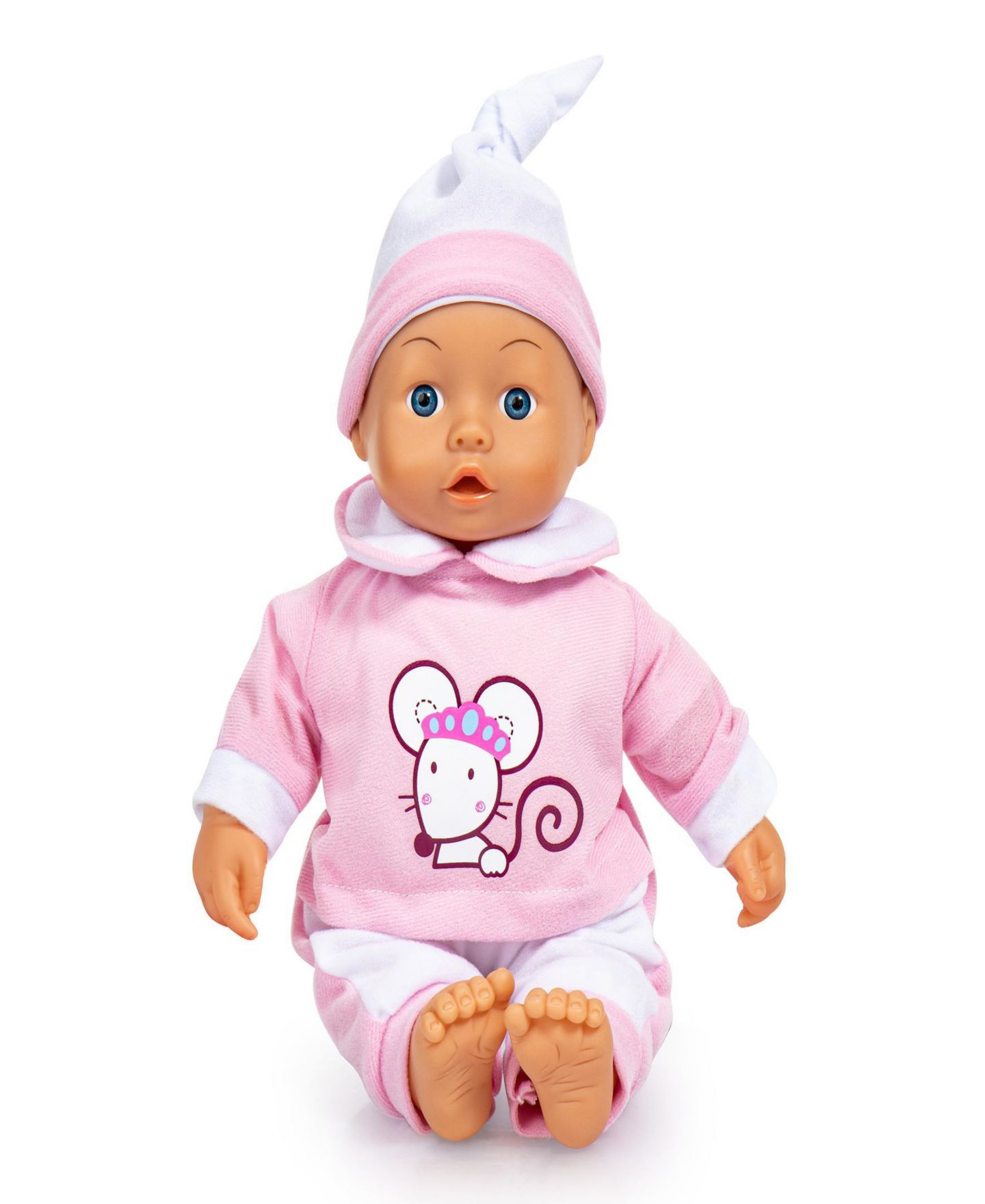 Детская кукла Bayer Design 14" Interactive Soft-Body Baby Doll, Ages 18 Months+ — фото 4