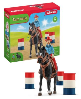 Farm World Cowgirl Barrel Racing Fun Playset