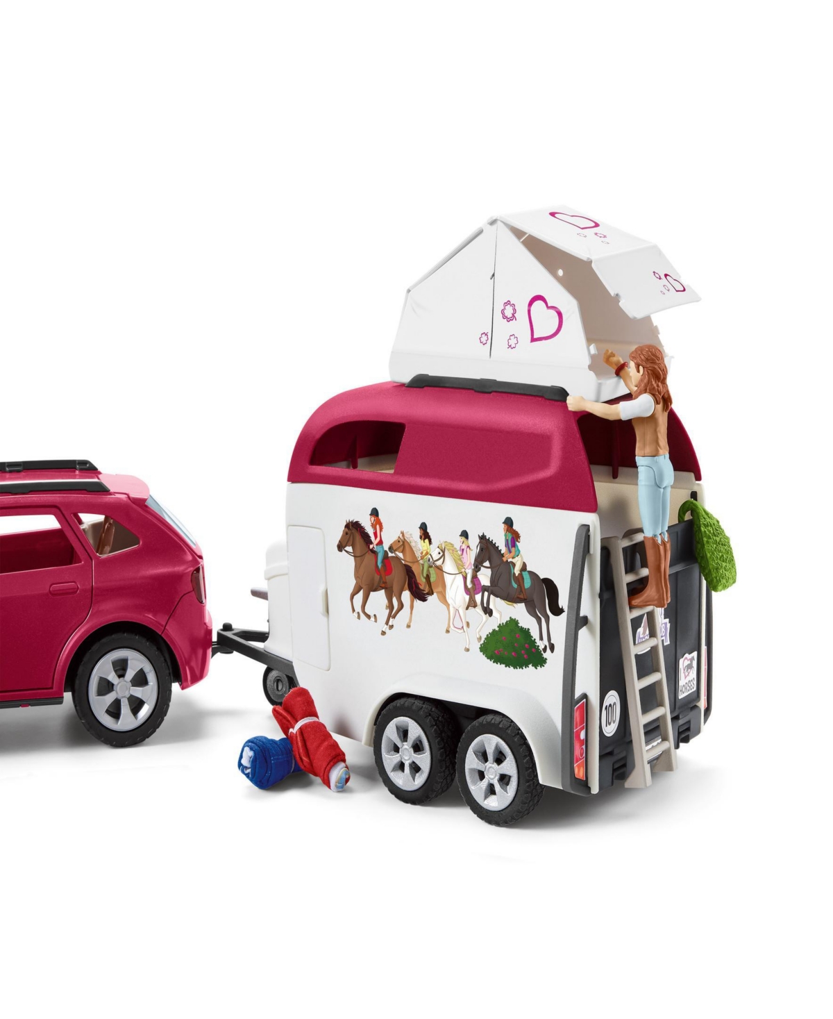 Schleich Horse Club Horse Adventures With Car Trailer Playset In Multi