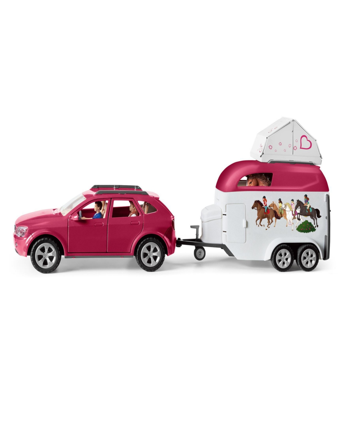 Schleich Horse Club Horse Adventures With Car Trailer Playset In Multi