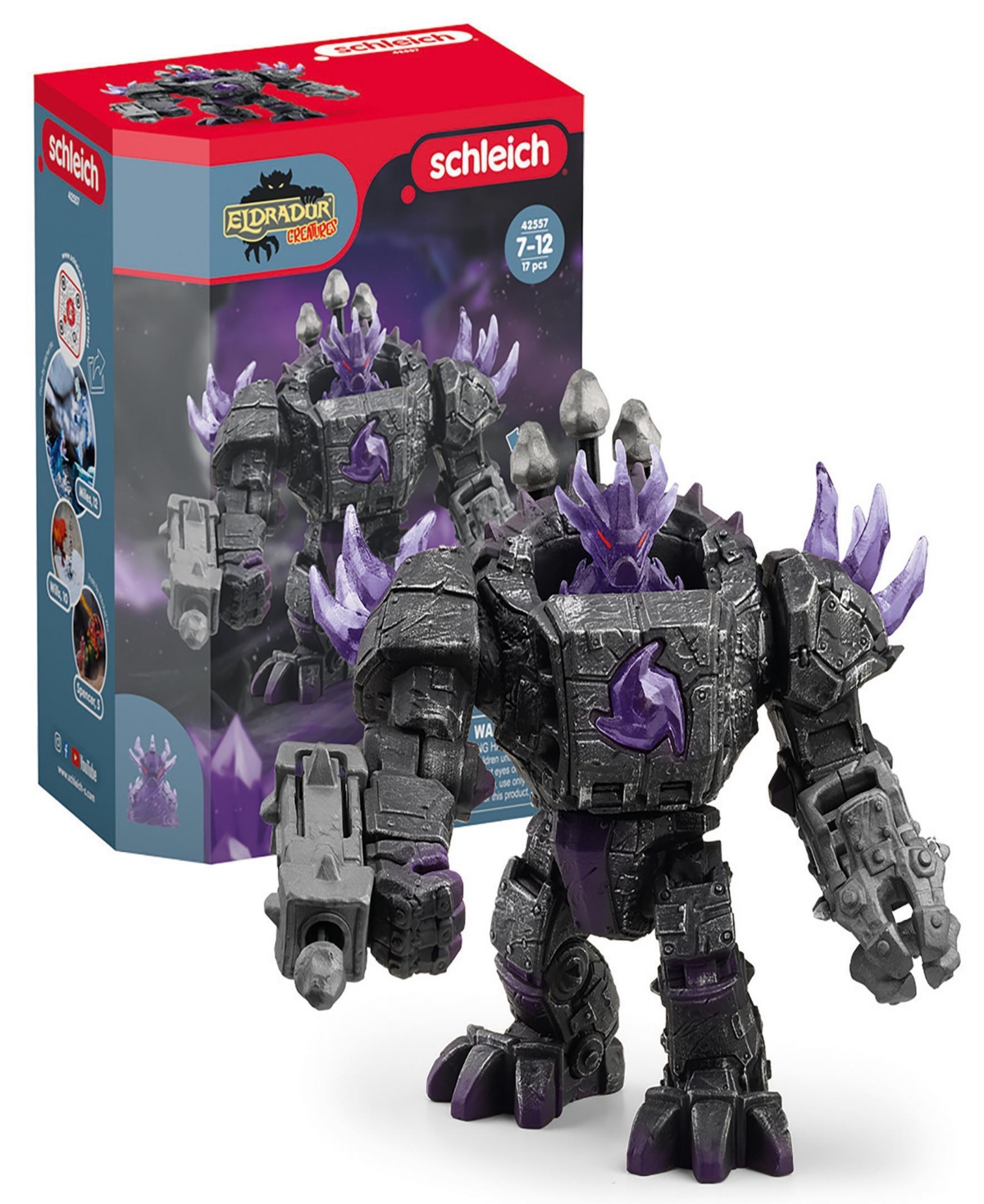 Schleich Eldrador Creatures Shadow Master Robot With Mini Creature Playset In Multi
